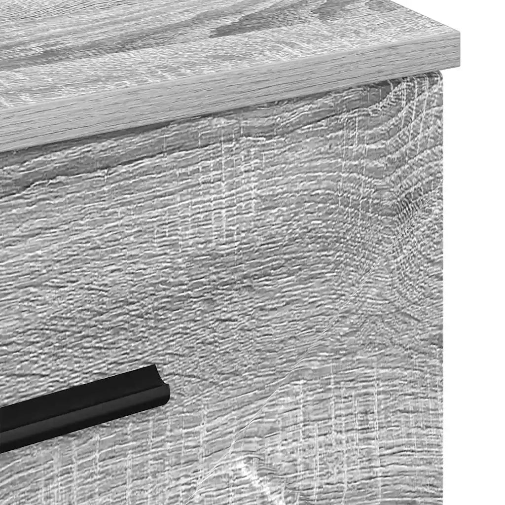 Armadio da Notte con cassetto Grigio sonoma 38 x 38 x 66 cm 883380