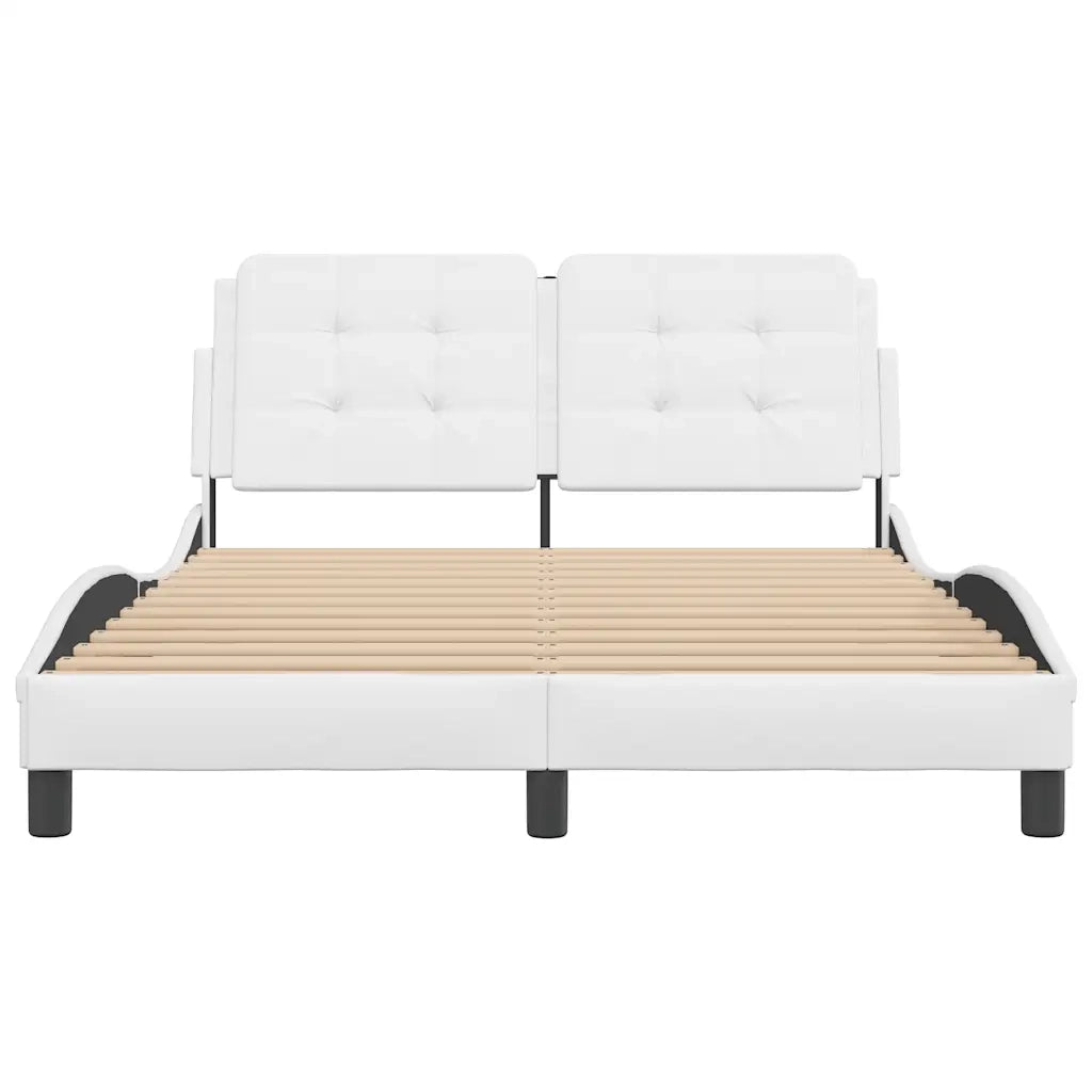 Giroletto senza Materasso Zadar Bianco 140x190 cm in Similpelle 3208178
