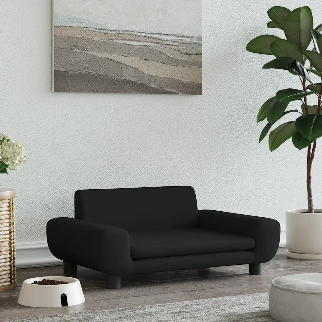Lettino per Cani Nero 70x45x33 cm in Velluto 171992
