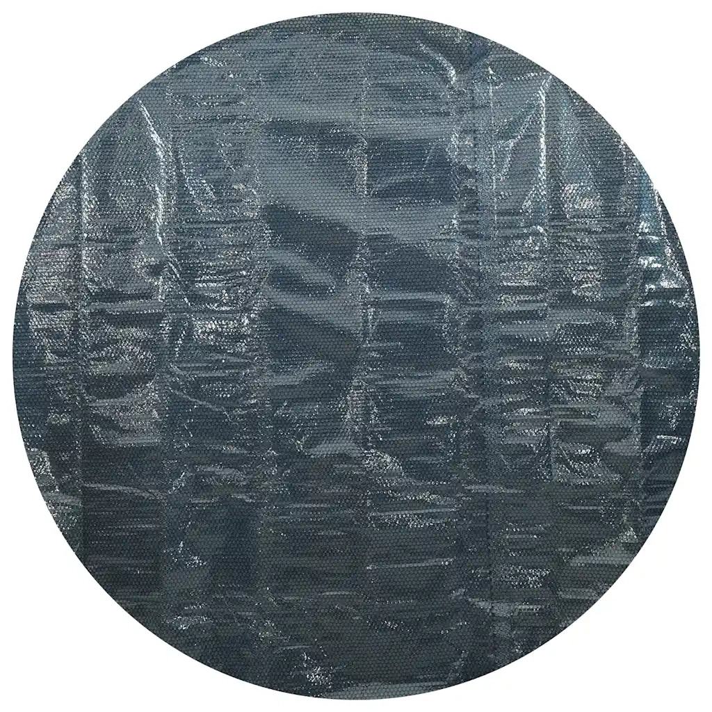 Pellicola Galleggiante Solare PE per Piscina 527 cm Nero e Blu cod mxl 58086