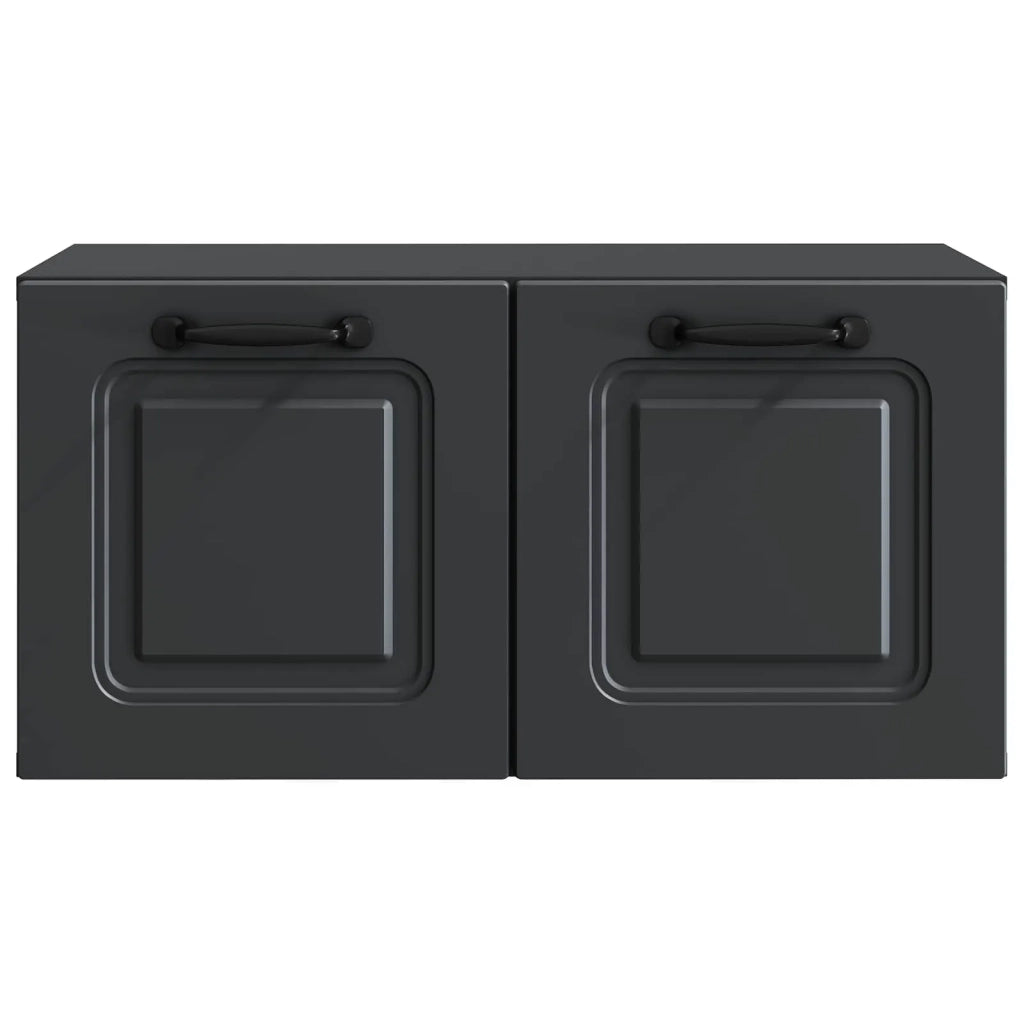 Mobile Porta TV da Muro Nero 59,5 x 31 x 30 cm
