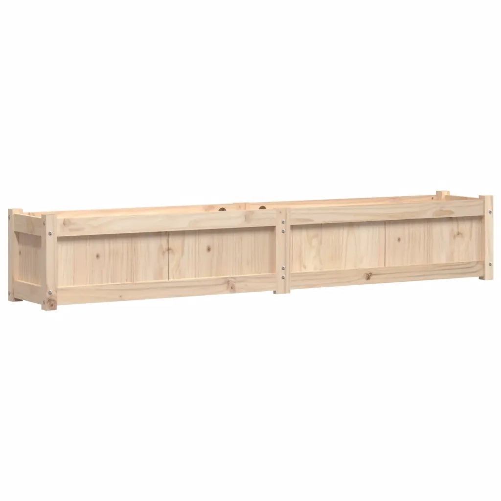 Fioriere da Giardino 2 pz in Legno Massello di Pino 837495