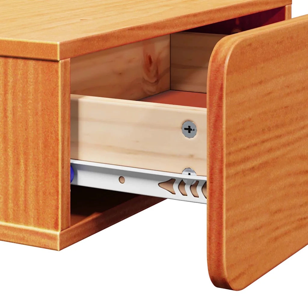 Comodino | Armadio da Notte | Mobiletto da notte con cassetto Marrone cerato 44 x 32,5 x 40 cm