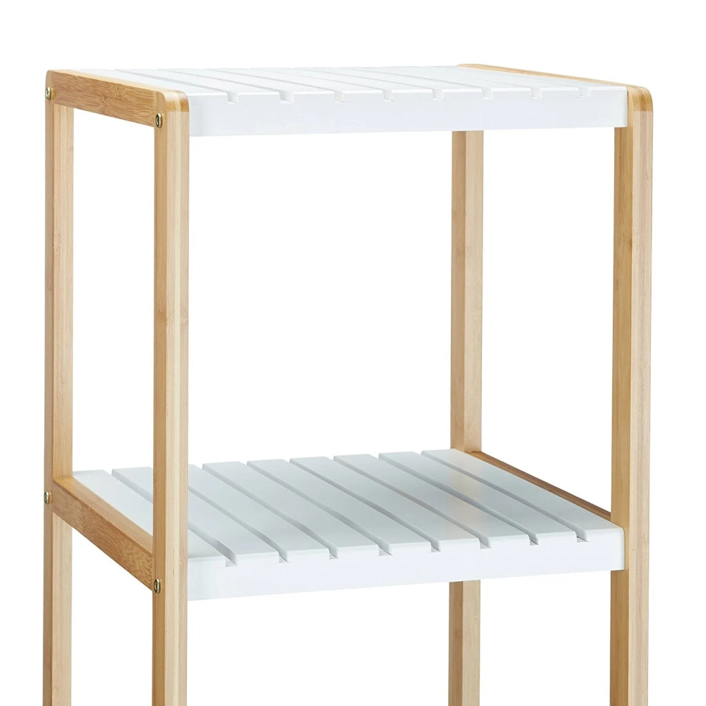 Mensola in bambù a 4 livelli per il bagno 110 cm 3213052