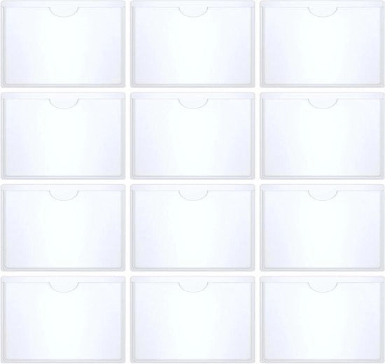 Set di 12 adesivi trasparenti per cartelli per disabili - Cartellini per parcheggio e mobilità - Dimensioni 6 x 9 cm