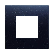 Placca Plastica Serie Venus 2P Colore Nero Brillante Compatibile Con Vimar Arke