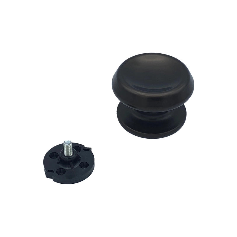 Pomolo fisso per porta SAGUATTI 166/80IB in alluminio marrone opaco