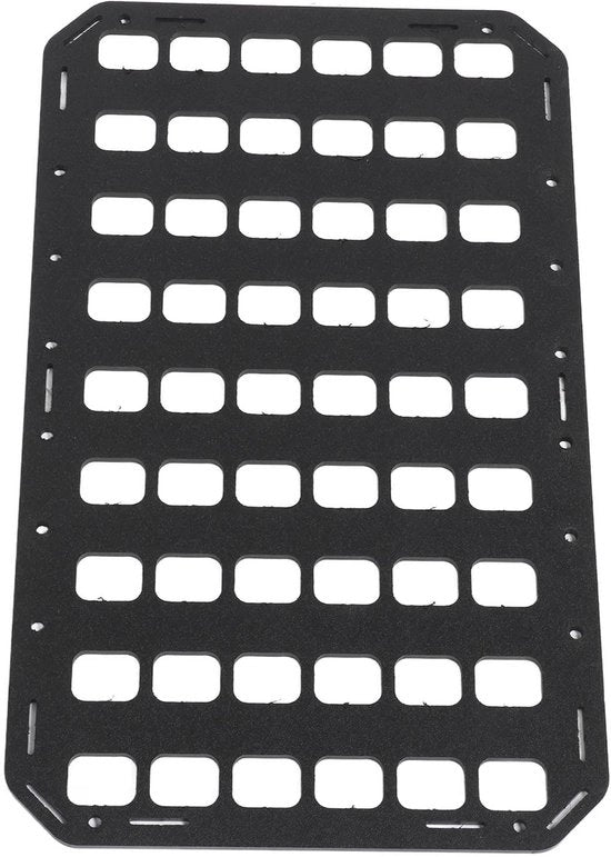 Pannello MOLLE portatile - Organizzatore di accessori da trasporto - Pannello di appoggio per zaino - Materiale PP - Fori di fissaggio sicuri - Pannello per zaino
