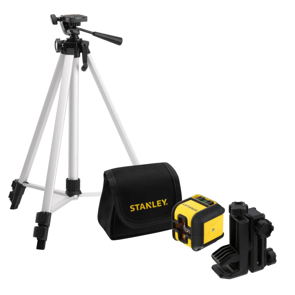 Livella Laser Stanley Cubix STHT77649-1 Raggio Verde con Treppiede e Borsa 16 m