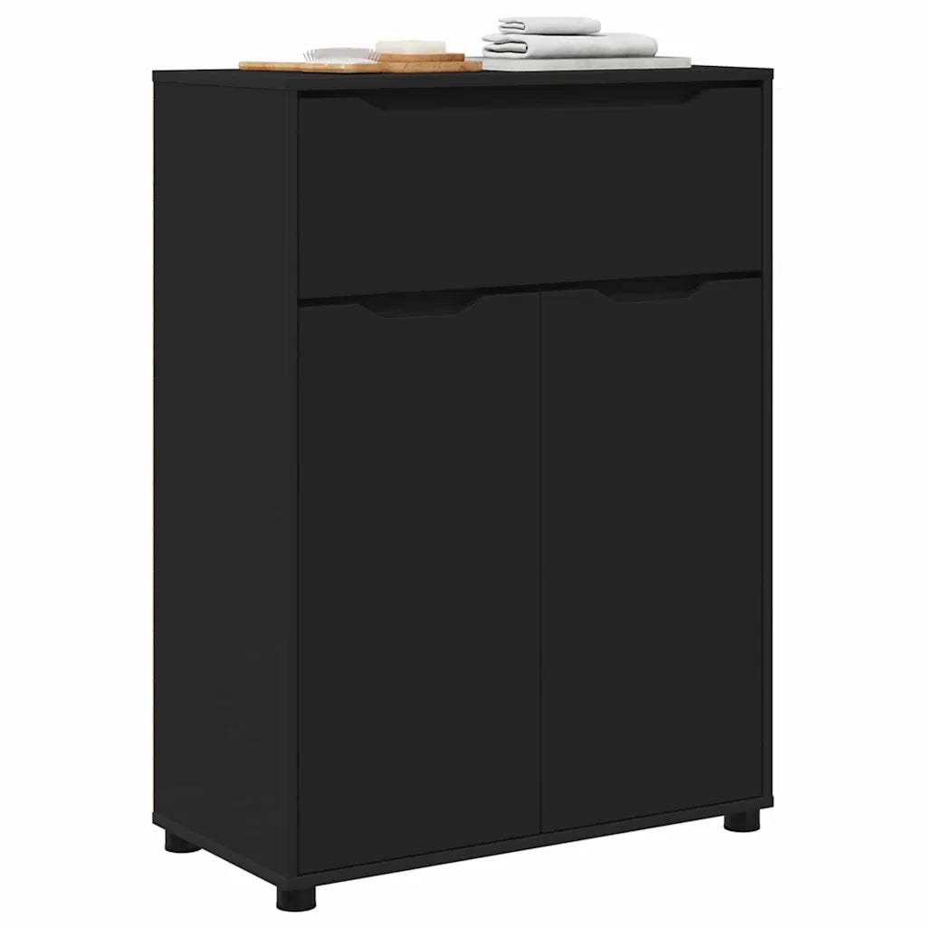 Mobile da Bagno Nero 72,5 x 36,5 x 100 cm Legno multistrato 888768