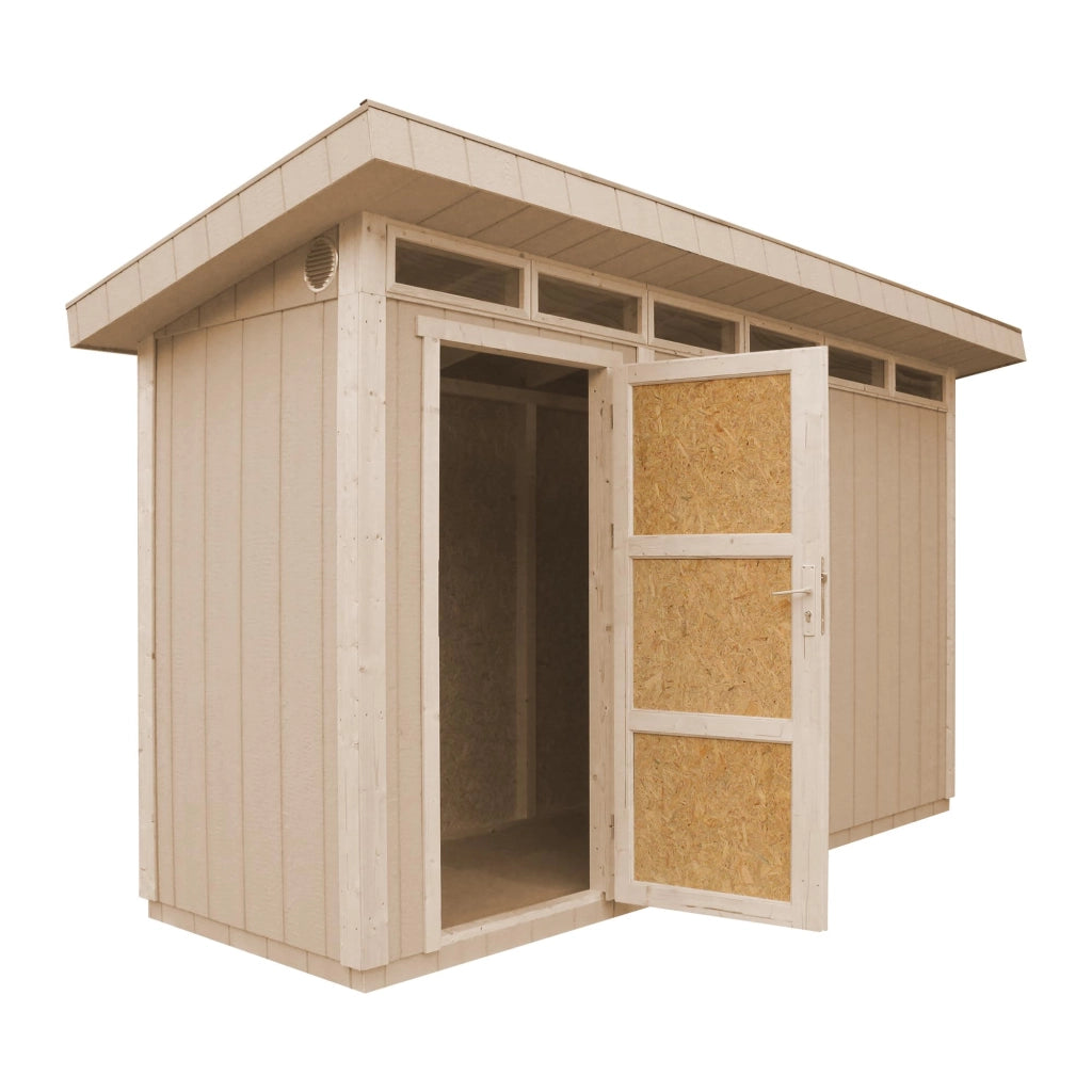 Casetta da Giardino di QUALIT? PREMIUM 4,3m?²-L161xW411cm - TIMBELA M902-TERRA BROWN