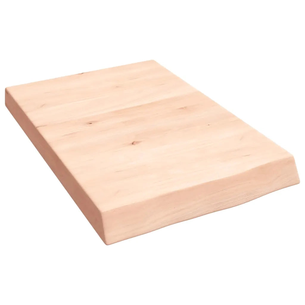 Mensole Parete | Scaffale a Parete | Ripiano a Parete 40x60x(2-6) cm Massello Rovere Non Trattato