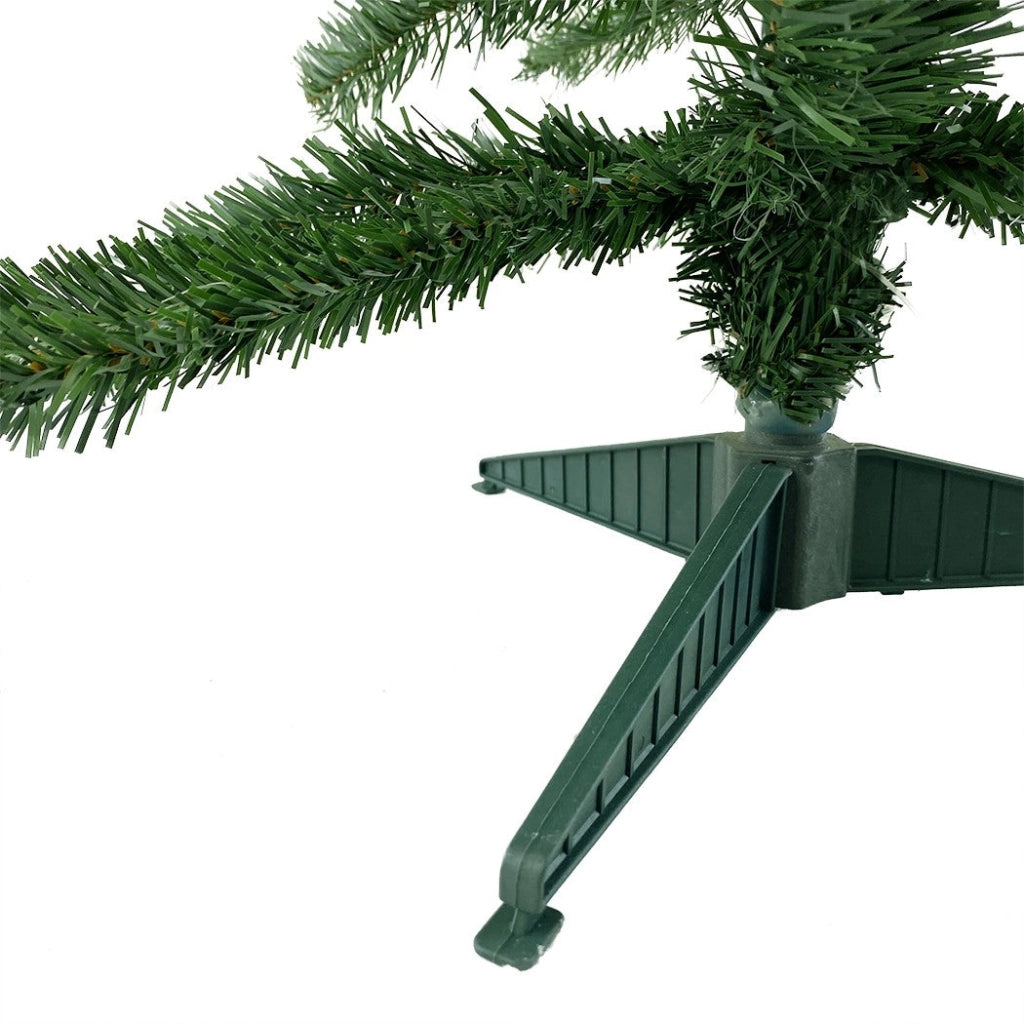 Albero di Natale 100H cm Rami Pieghevoli in PVC Abete Artificiale