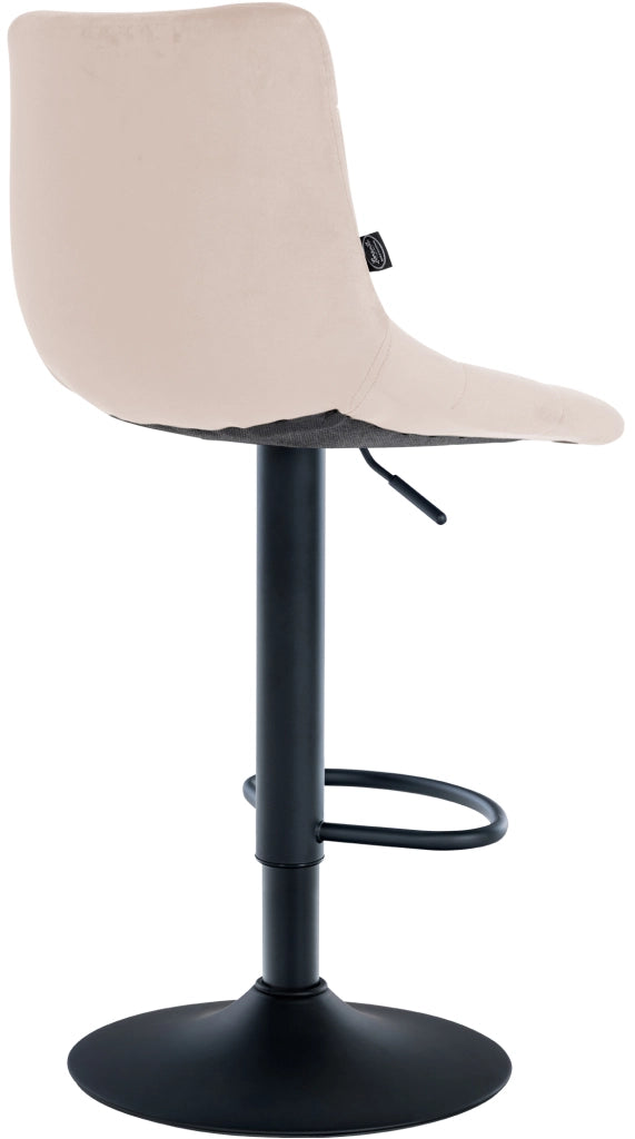 Sgabello Jerry Velvet Beige,nero