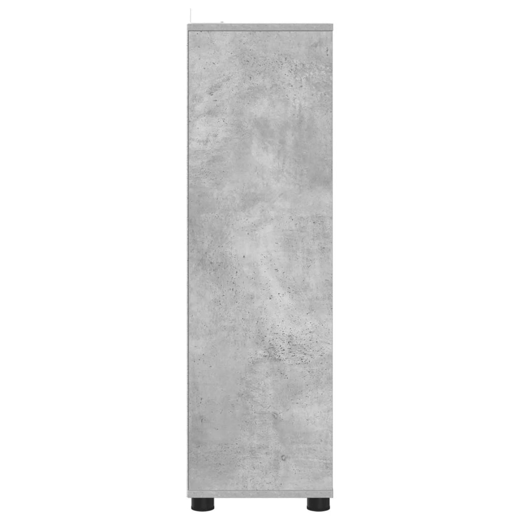 Mobile da Bagno con cassetto Grigio cemento 30,5 x 30 x 101 cm 888740