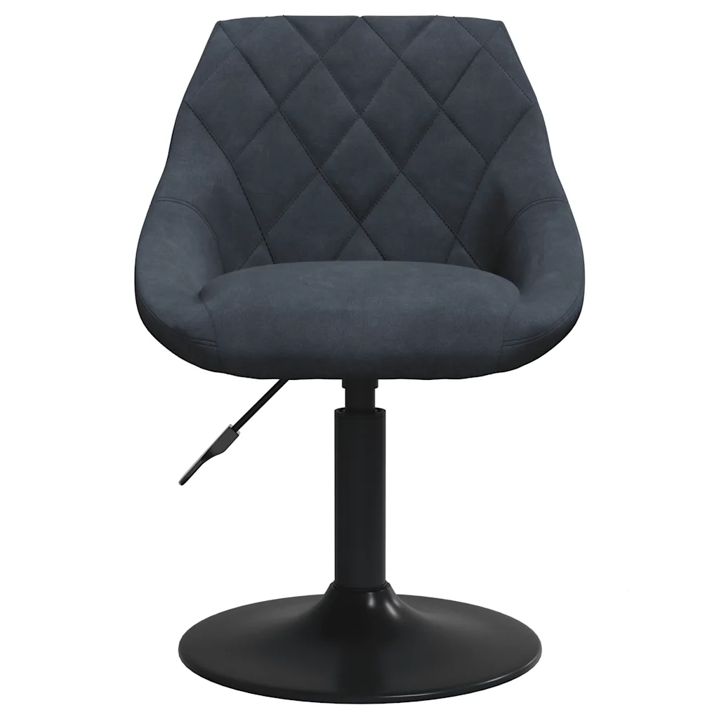 Sedie da Pranzo Girevoli 2 pz Grigio Scuro in Velluto 335328