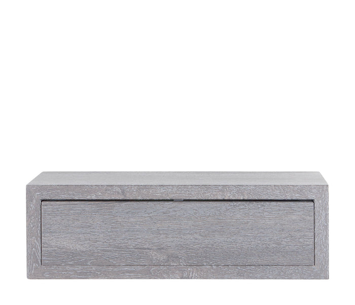 Mensola da Parete 1 Cassetto 45x13,4x23,7 cm in Fibra di Legno Lego Maxi Rovere Grigio New