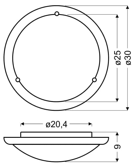 Plafoniera Candellux 13-32266 vetro legno bianco Ø30 E27