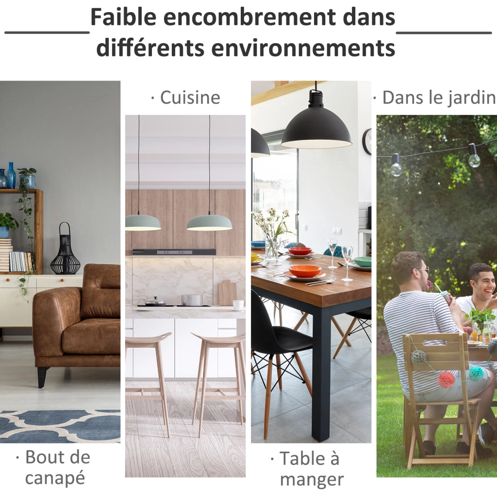 Carrello da cucina 3 ripiani ¨C zephmum ¨C bianco MDF