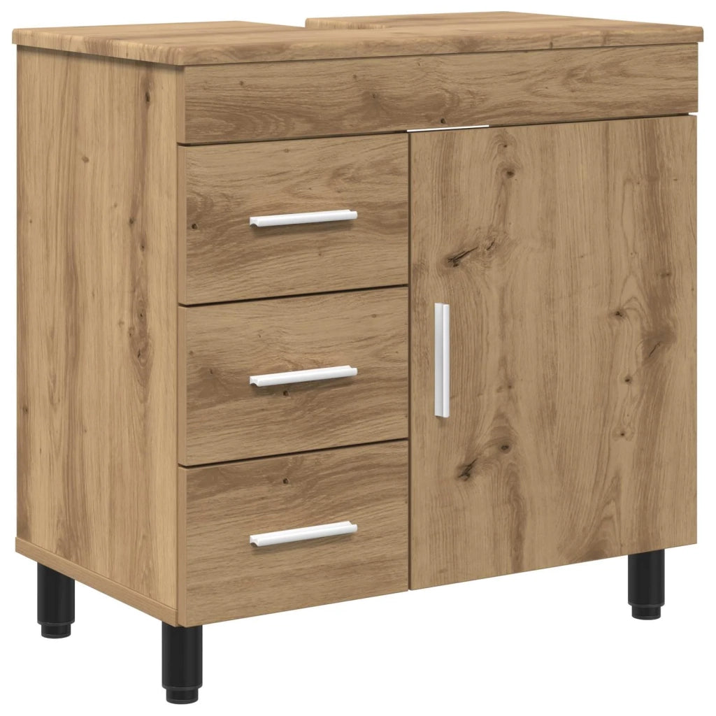 Mobiletto da bagno Rovere Artigianale 60 x 35 x 60 cm 889384