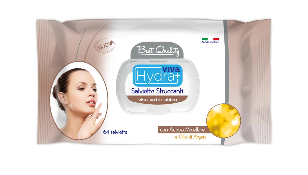 MAURY'S SALVIETTE DETERGENTI UMIDIFICATE STRUCCANTI 3IN1 64PZ OLIO DI ARGAN