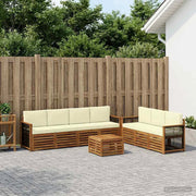 Set divani 8 pz Legno di Acacia Massello 3384111