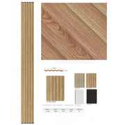 Trade Shop - Pannello Decorativo 3d Effetto Legno Naturale 148x290 Cm Rivestimento Parete -