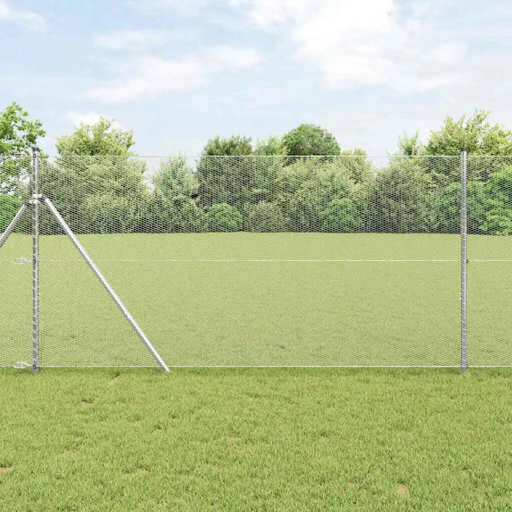Palo della recinzione Argento 50 x 1,4 m (maglia 13 mm) Acciaio