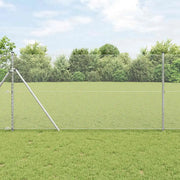 Palo della recinzione Argento 50 x 1,4 m (maglia 13 mm) Acciaio