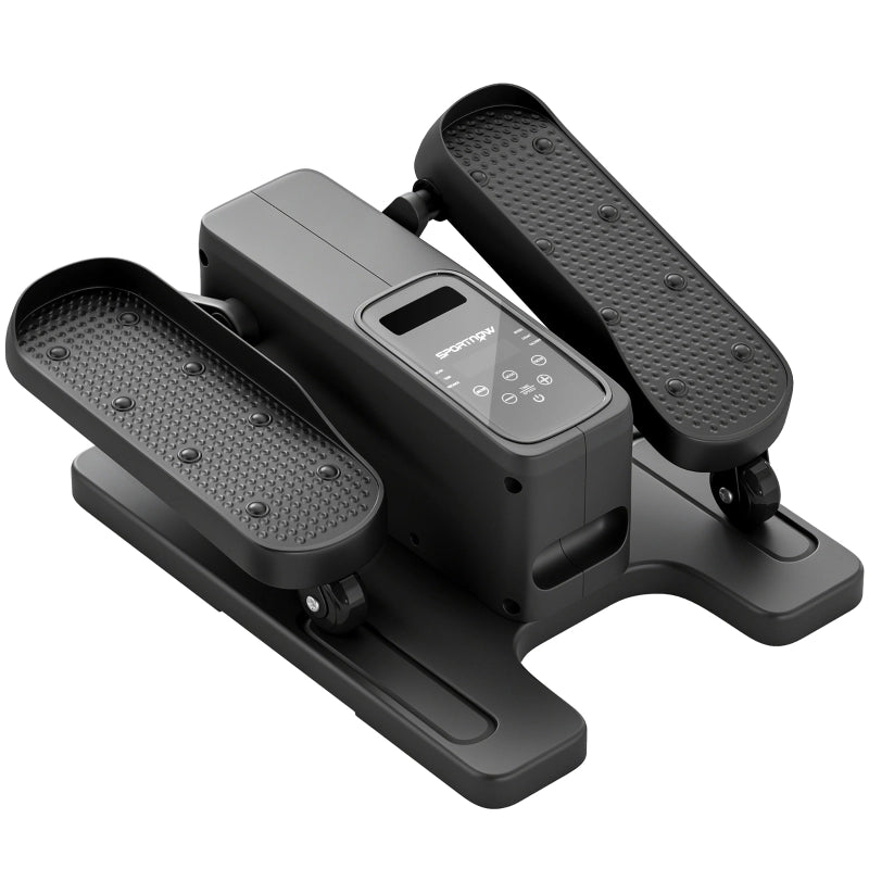 Mini ellittica per uso domestico, cross trainer elettrica da posizionare sotto il mobile con telecomando, display a LED, 12 velocit¨¤