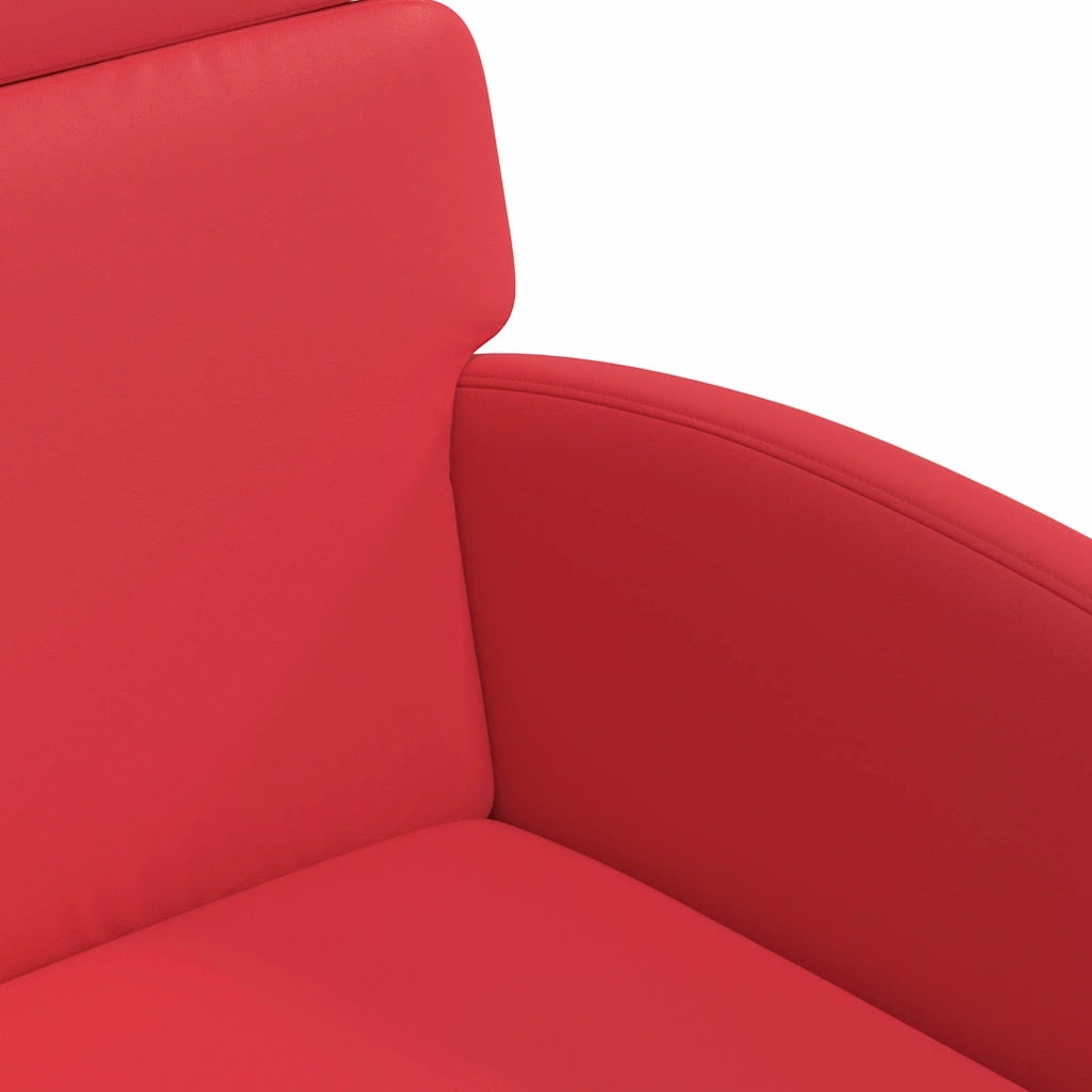 Sedie da Pranzo con Ruote con ruote 2 pcs Rosso 58 x 65 x 98 cm