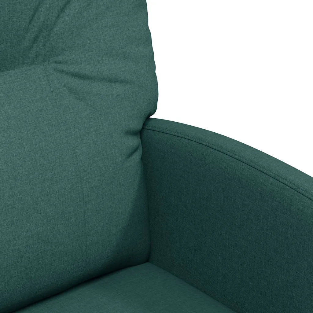 Sedie da Pranzo con Ruote 2 pcs Verde scuro 57 x 67 x 95 cm