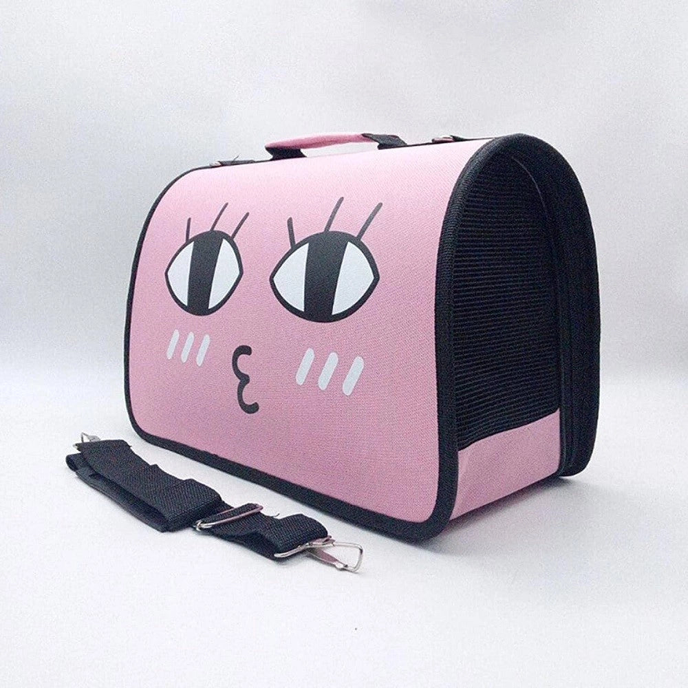 Trade Shop - Borsa Zaino Portatile Pieghevole Viaggio Per Animali Cani Gatti A Tracolla Tg.m -