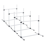 SET 4 OSTACOLI AGILITY DOG PER ADDESTRAMENTO CANI CON SACCA DI TRASPORTO