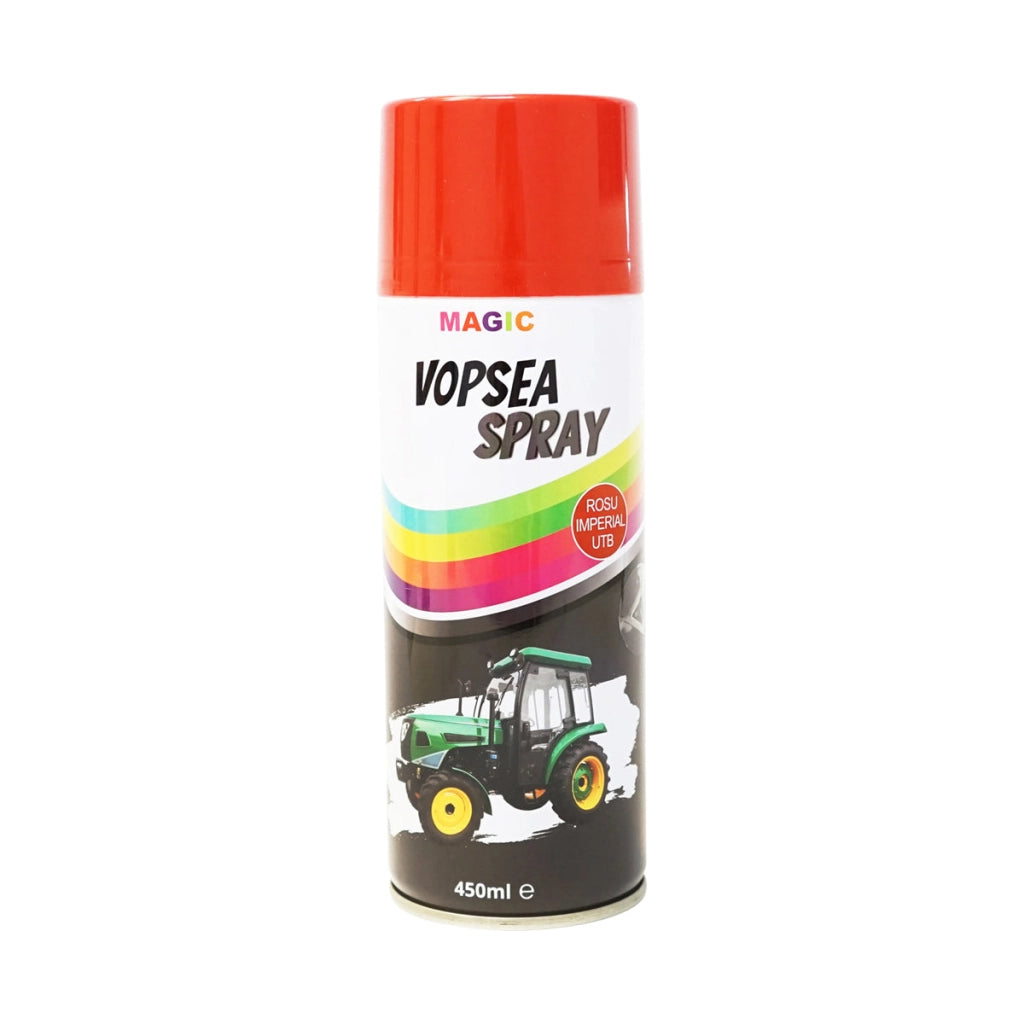 Spray vernice auto rosso imperiale UTB professionale ad asciugatura rapida, 450 ml MAGIC
