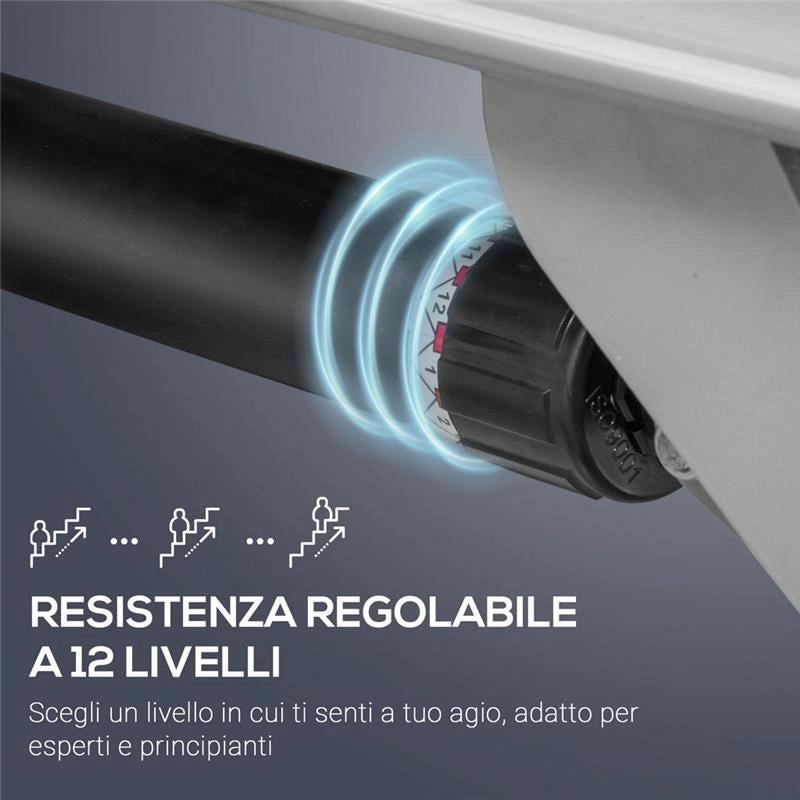 VOGATORE A 12 RESISTENZE CON MONITOR DIGITALE E STRUTTURA IN ALLUMINIO E ACCIAIO