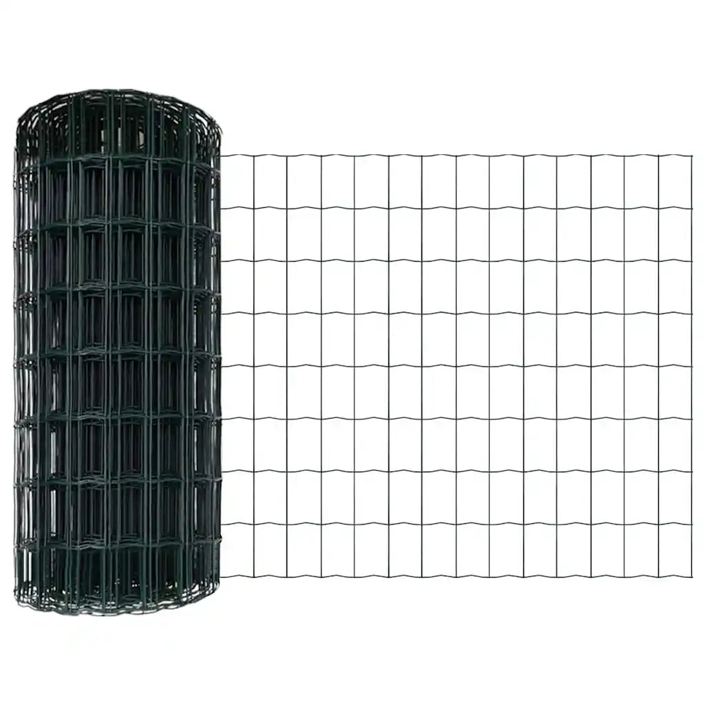 Recinzione con Posto Verde 0,4 x 50 m Acciaio e PVC 3350338