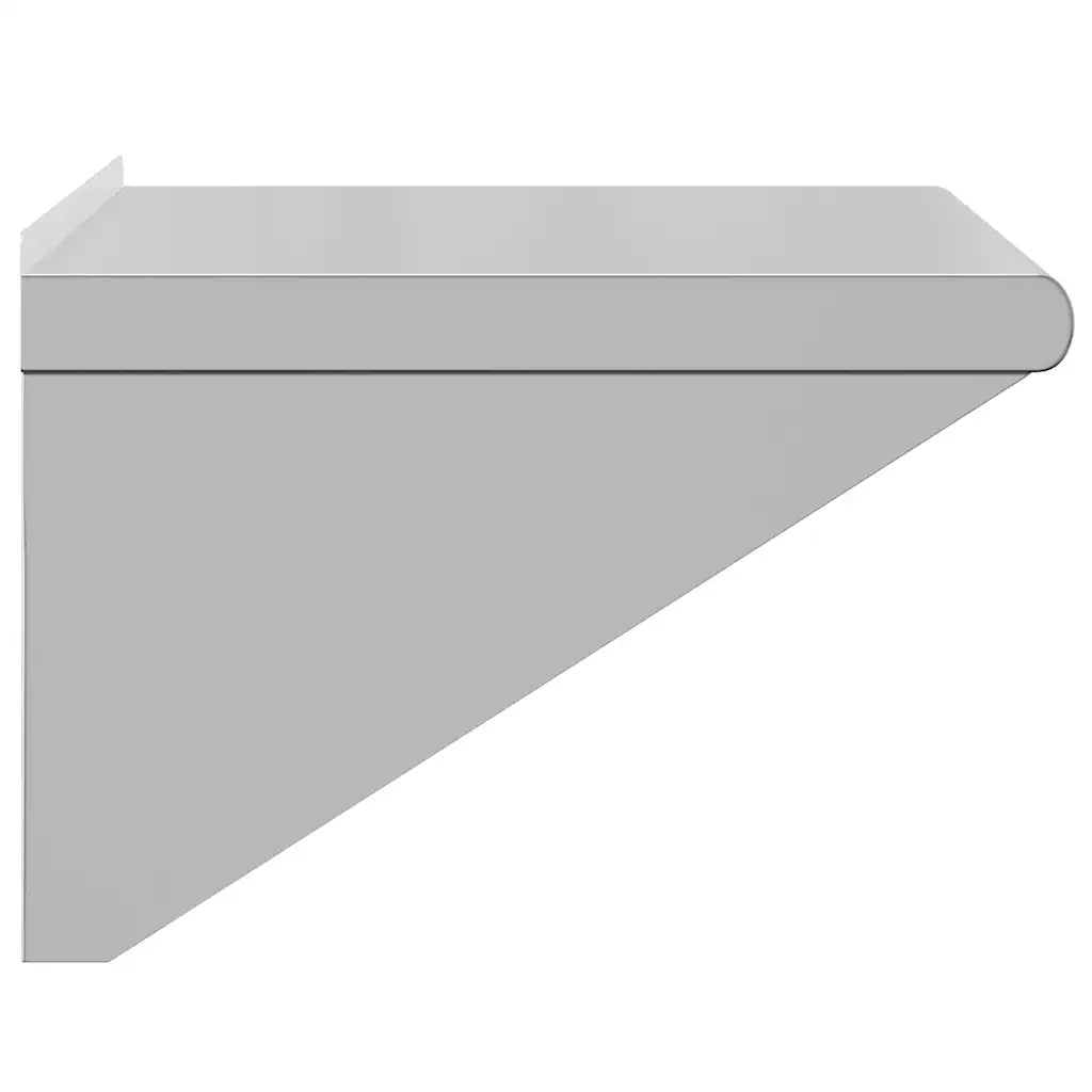 vidaXL Mensola a Muro 50x45x31 cm Argento in Acciaio Inossidabile