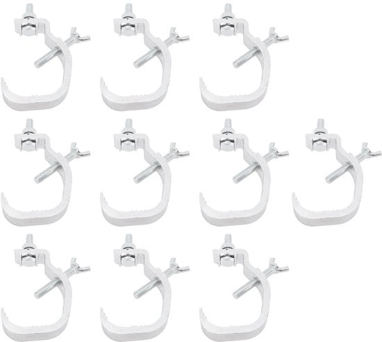 Fermo Luci per Tavolo 10 pezzi - Resistente in Alluminio - Facile da Installare - Sicuro e affidabile - Adatto per Luce di Testa Mobili - Qualità Premium - Fermo Luci