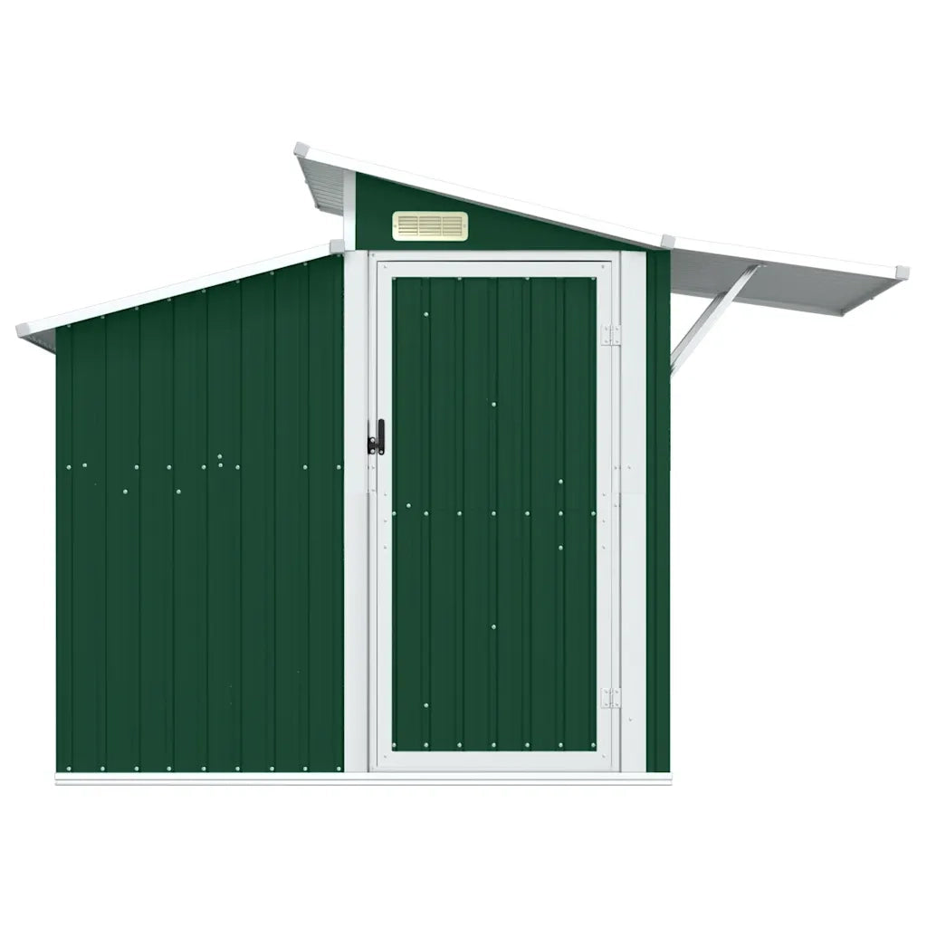 Capanno da Giardino Verde 207x130x208,5 cm Acciaio Zincatocod mxl 97314