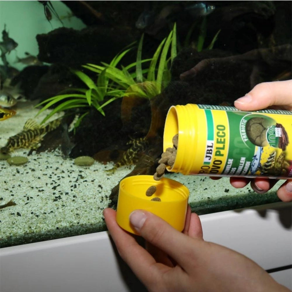JBL ProNovo Pleco M - Compresse di mangime per loricaridi erbivori da 1 a 20cm Formato: 250 ml