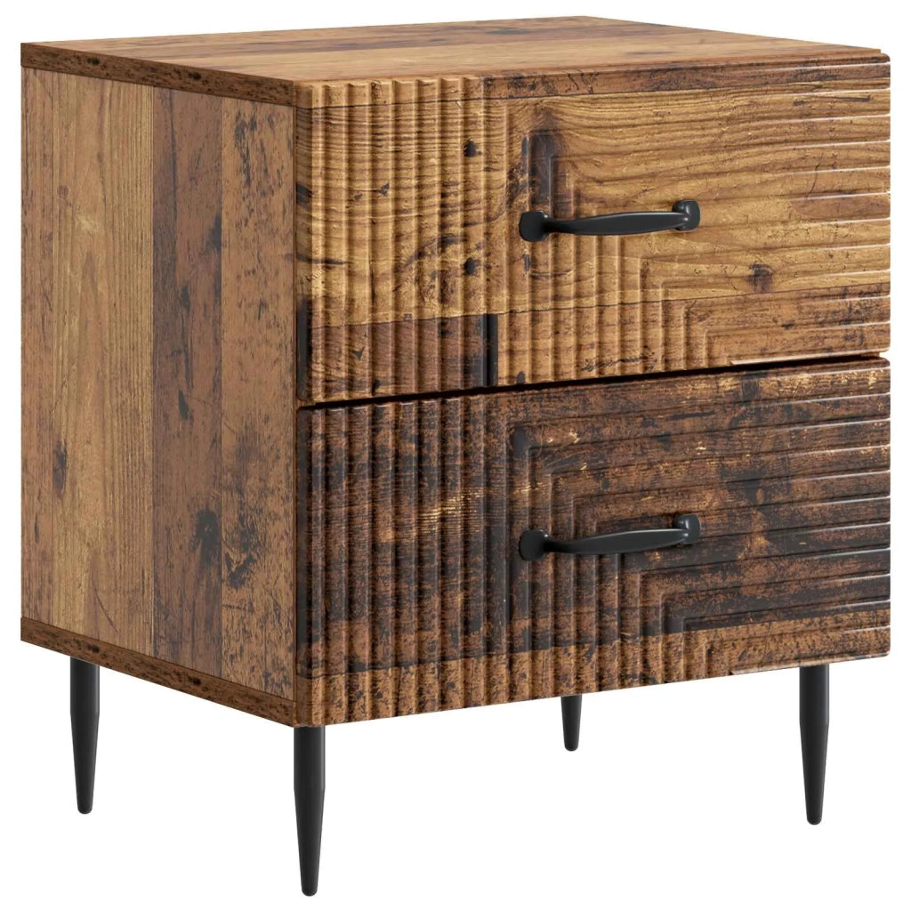 Armadio da Notte con cassetto Legno antico 43 x 34,5 x 47,5 cm 894771