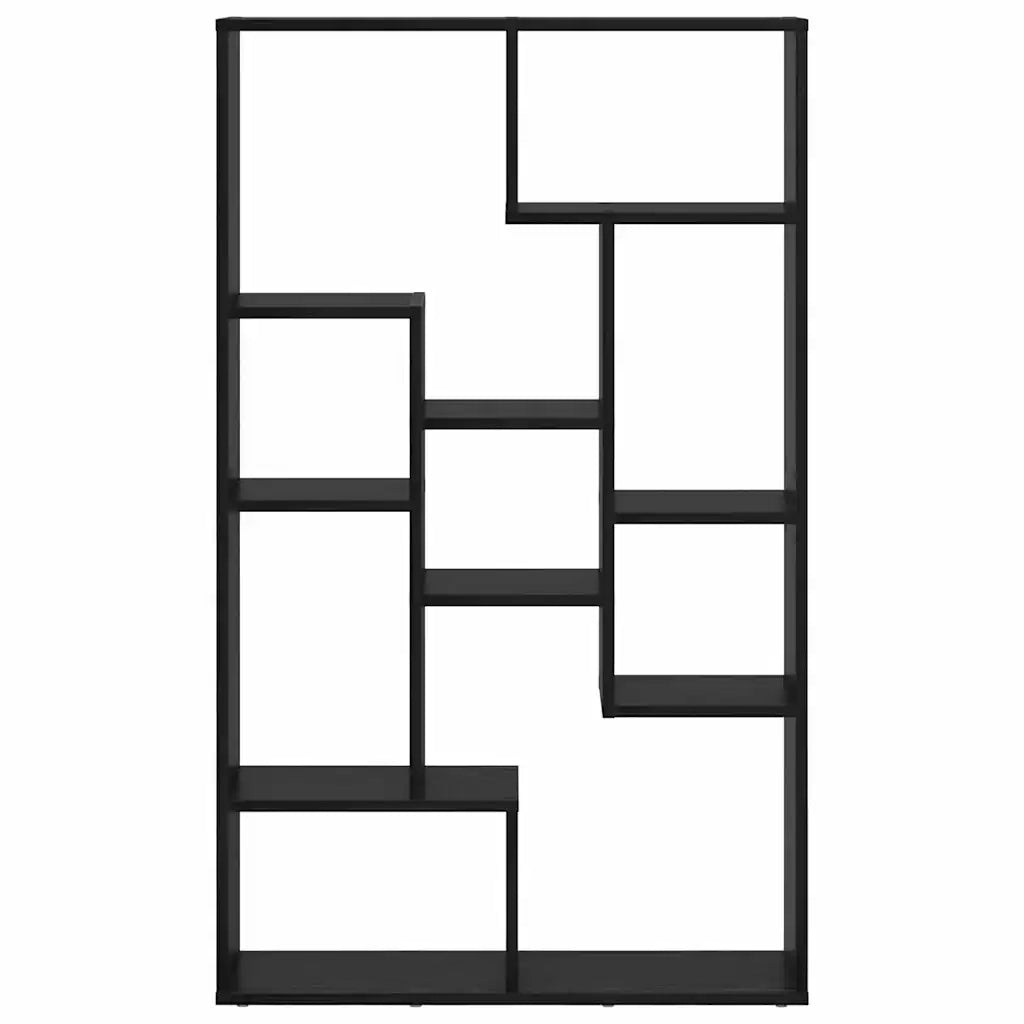 Armadio per Libri 8 livelli 72 x 20 x 120,5 cm Rovere Nero 869255