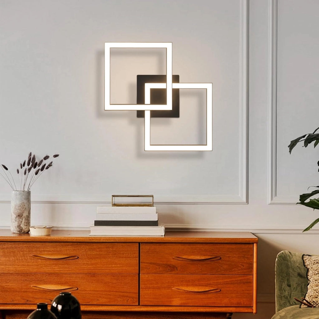 ZMH Lampada da soffitto plafoniera LED moderna 24W design elegante per camera letto corridoio