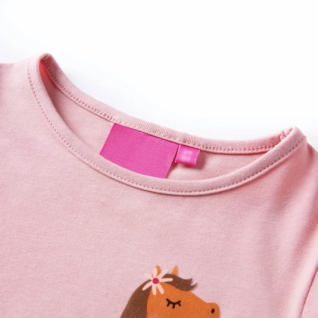 Maglietta per Bambini a Maniche Lunghe Rosa Chiaro 116cod mxl 84306