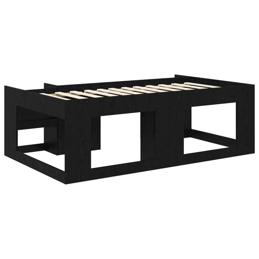 Struttura per Letto per Bambini con Ripostiglio Rovere Nero 3422612