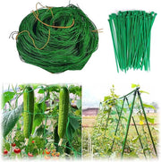 Clip per piante per pomodori, rose, zucchine e altre piante rampicanti, Rete per piante rampicanti 2,5m x 2m