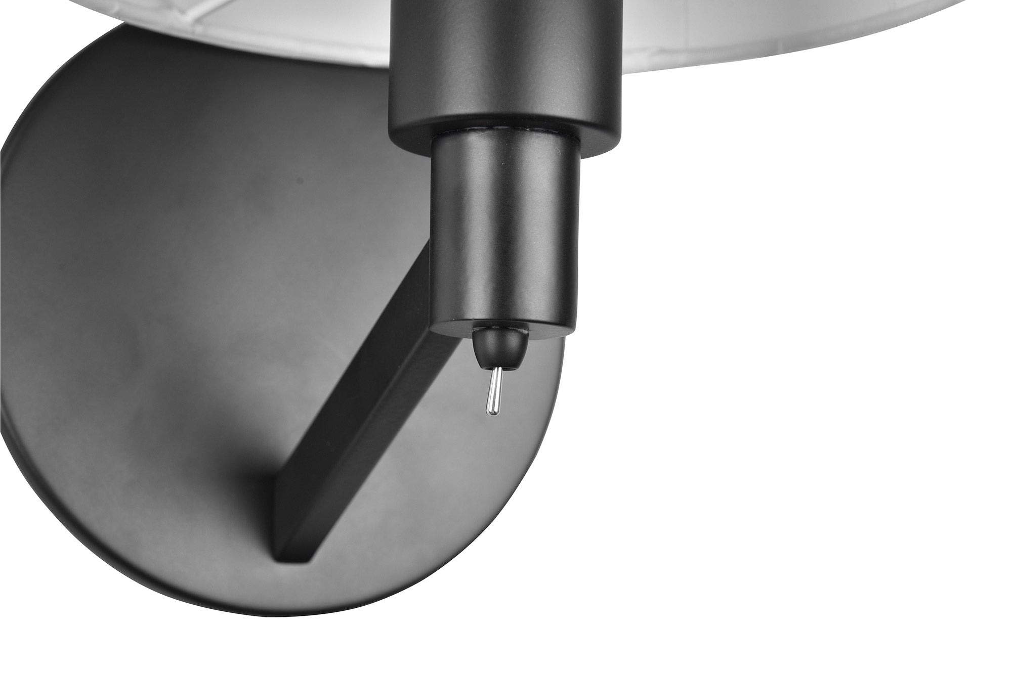 Applique da Interno Attacco E27 in Metallo Nero Opaco