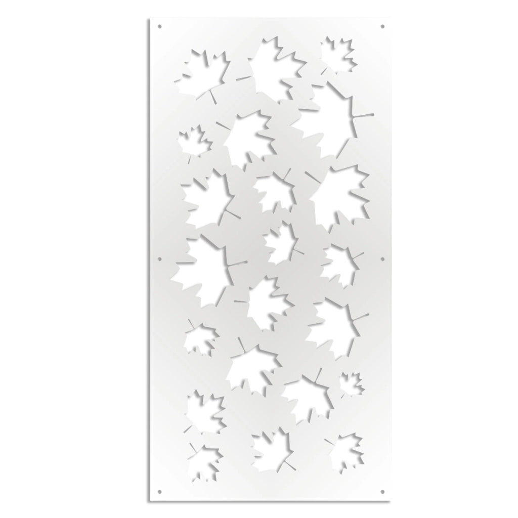 MAPLE - Pannello in PVC traforato - Parasole Colore: bianco, Misura: 47x94 cm