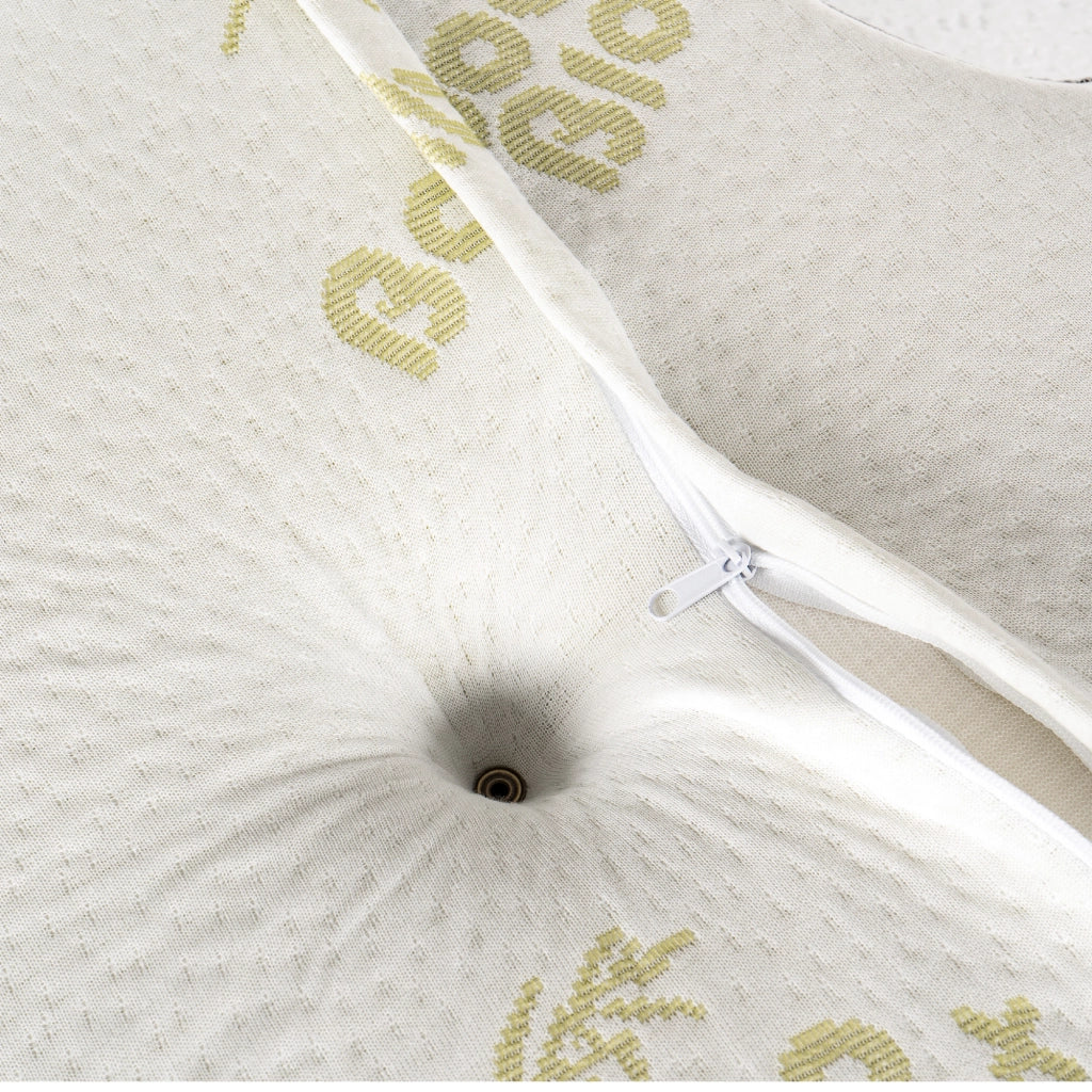 Cuscino Memory Foam Ergonomico Guanciale Letto Cervicale in Fibra di Bambù, Traspirante e Anti Stress, 57x40x10 cm – Supporto Collo e Allineamento Colonna per Sonno Migliore